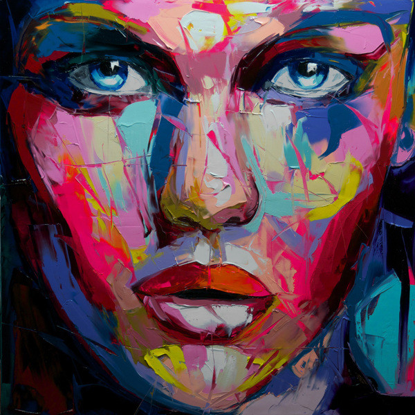 Francoise Nielly Portrait Palette Painting Expression Face069